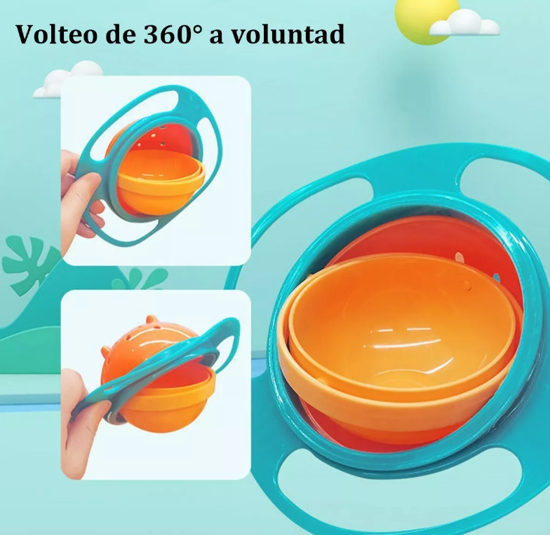 PLATO GIRATORIO 360° ANTIVUELCO BEBÉ - Compraexpreso