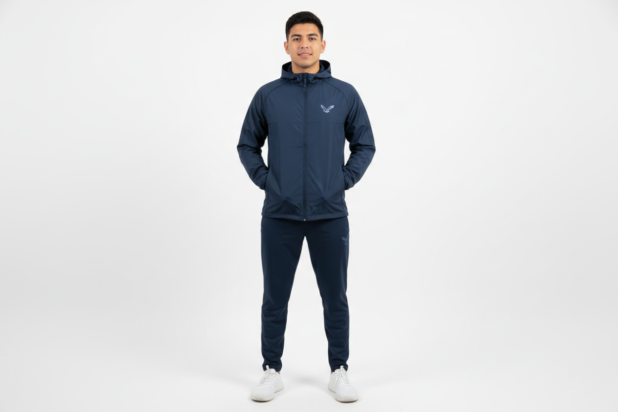 Chaqueta azul marino frontal