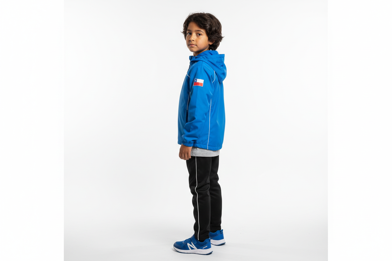 Chaqueta azul tres cuartos