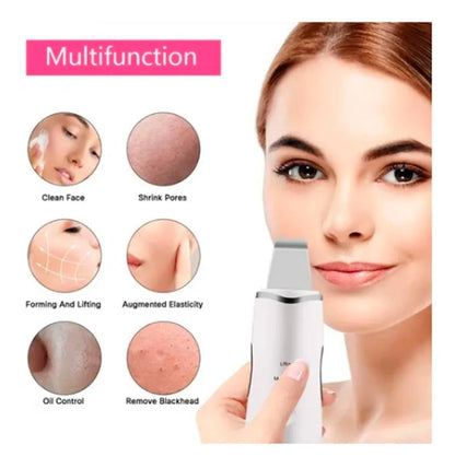 Paleta Ultrasónica Limpiador Facial | Limpieza Profunda y Lifting
