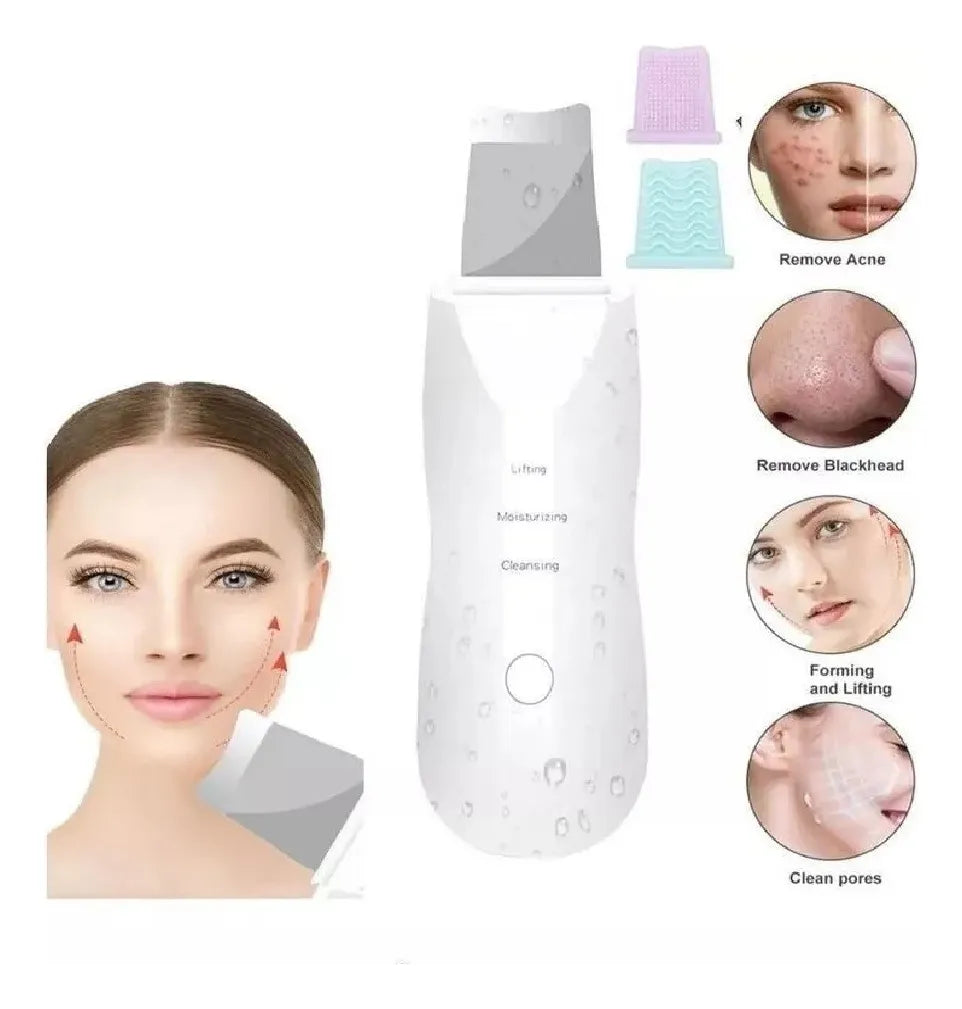 Paleta Ultrasónica Limpiador Facial | Limpieza Profunda y Lifting