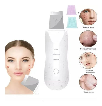 Paleta Ultrasónica Limpiador Facial | Limpieza Profunda y Lifting