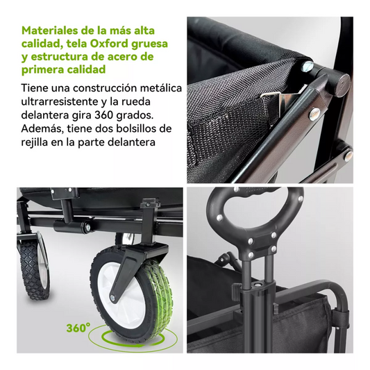 CARRITO PLEGABLE AIRE LIBRE 70KG - Compraexpreso