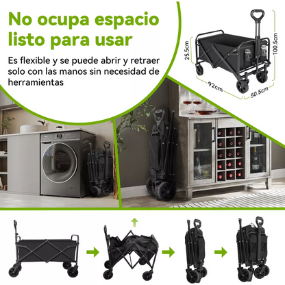 CARRITO PLEGABLE AIRE LIBRE 70KG - Compraexpreso
