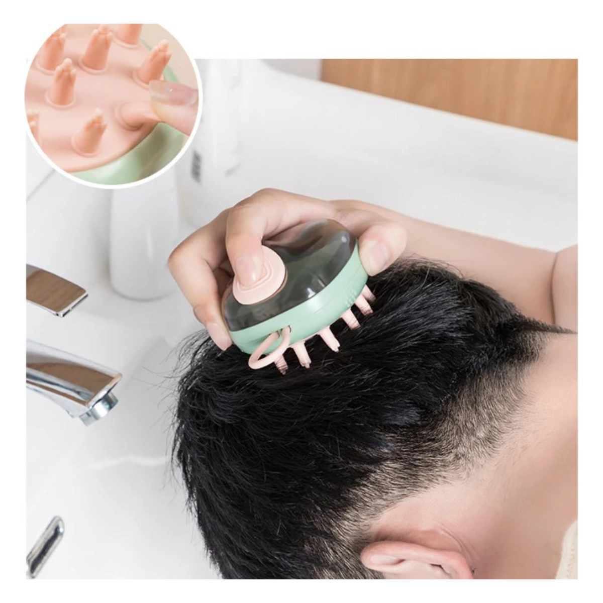 Cepillo Jabonero de Masaje Capilar - Compraexpreso