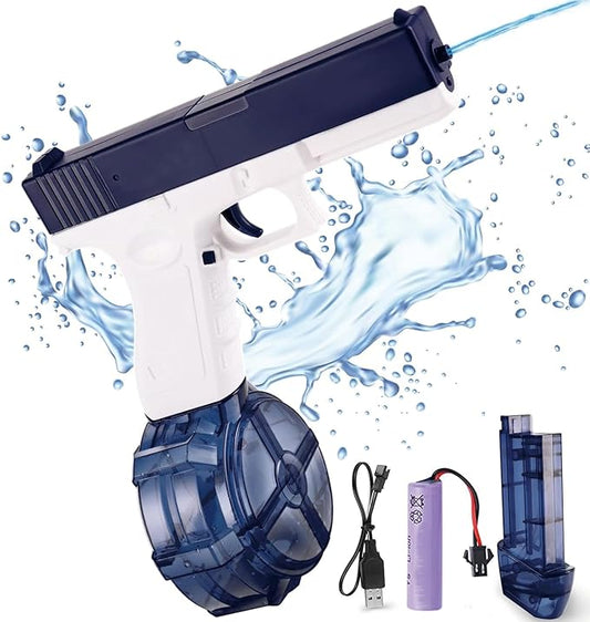 PISTOLA AGUA ELECTRICA GLOCK 2 DEPOSITOS - Compraexpreso