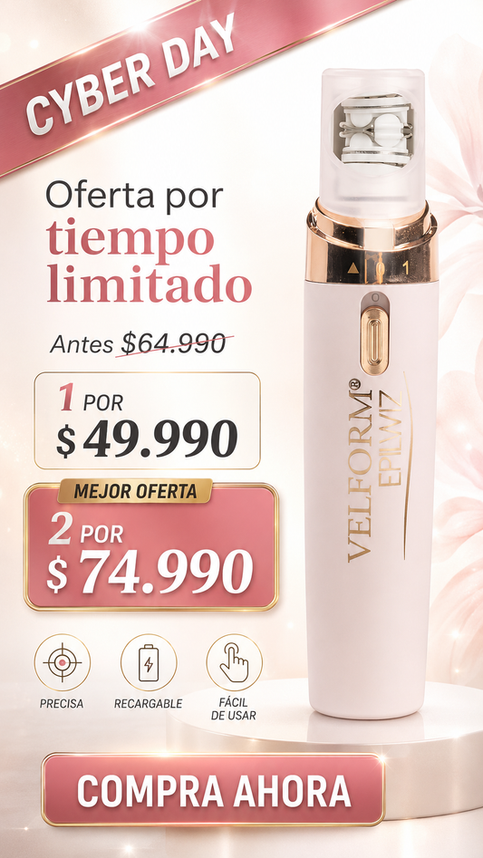 Epilwiz – Depiladora Facial Portátil: Piel Lisa al Instante, Sin Dolor ni Irritación