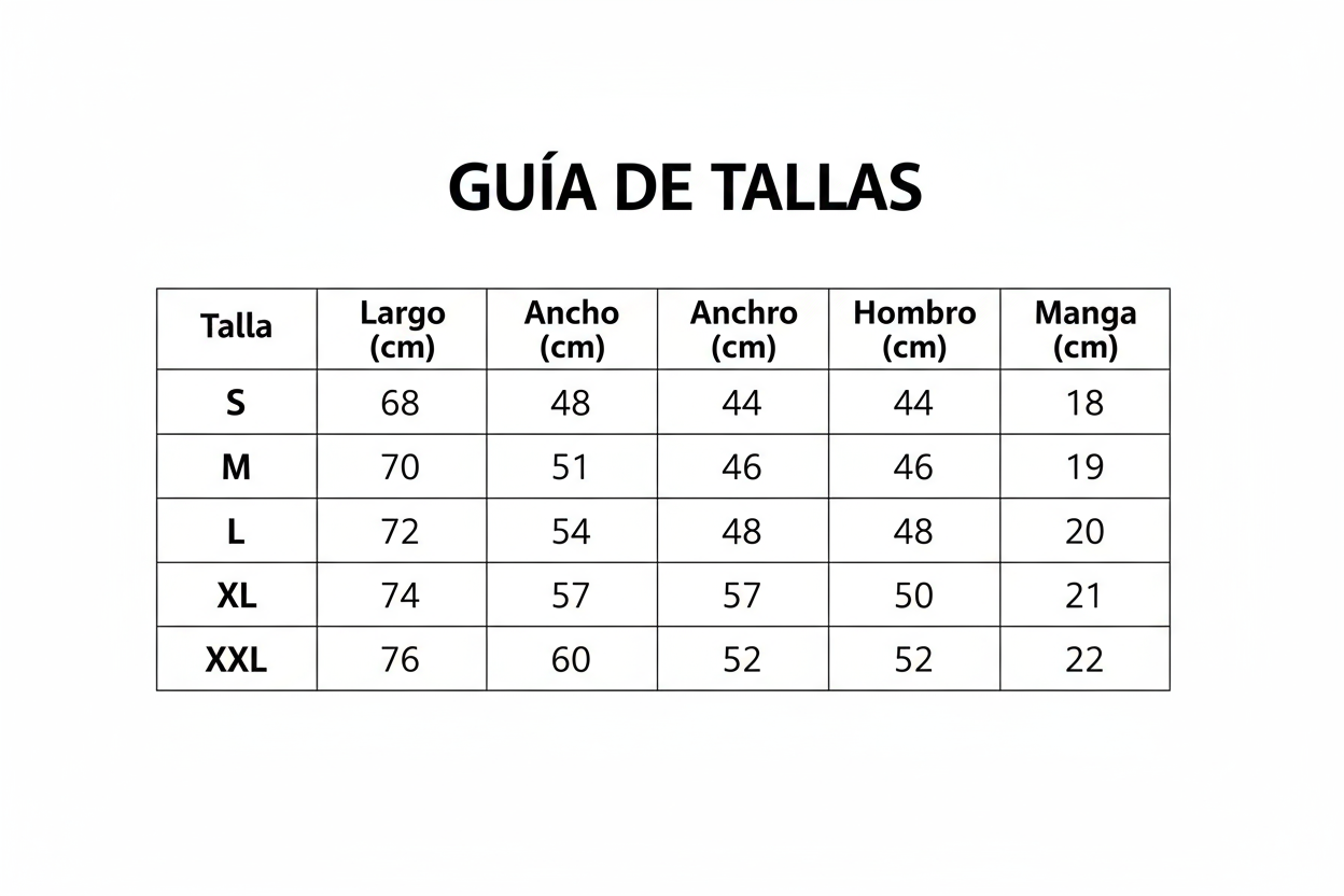 Guía de tallas